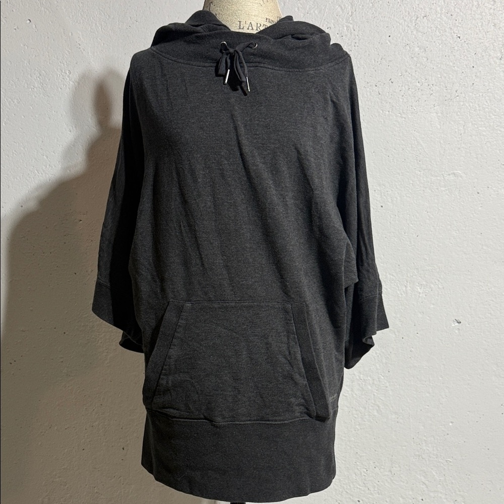 Calvin Klein Performance Charcoal Hooded Poncho
